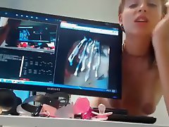 Webcam, Brunette, Cumshot